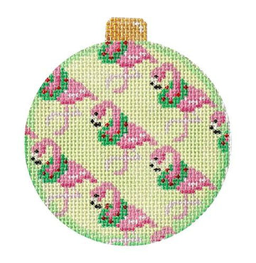 Flamingo Repeat Ball Ornament