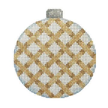 Gold Woven Ball Ornament