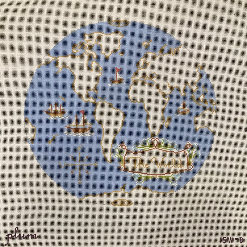 Atlas Pillow in Light Blue