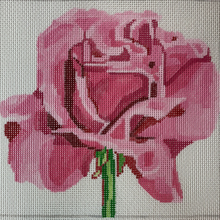 8" Simple Flowers - Pink Rose