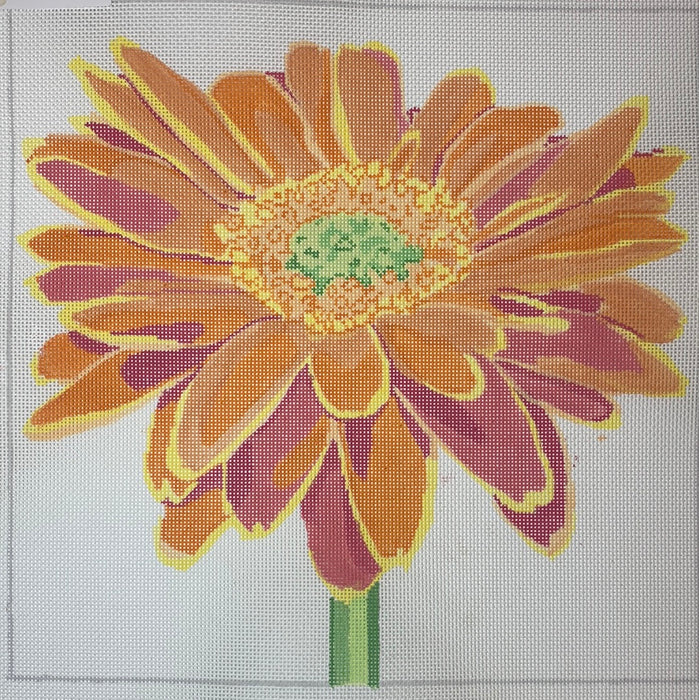 14" Simple Flowers - Orange Daisy