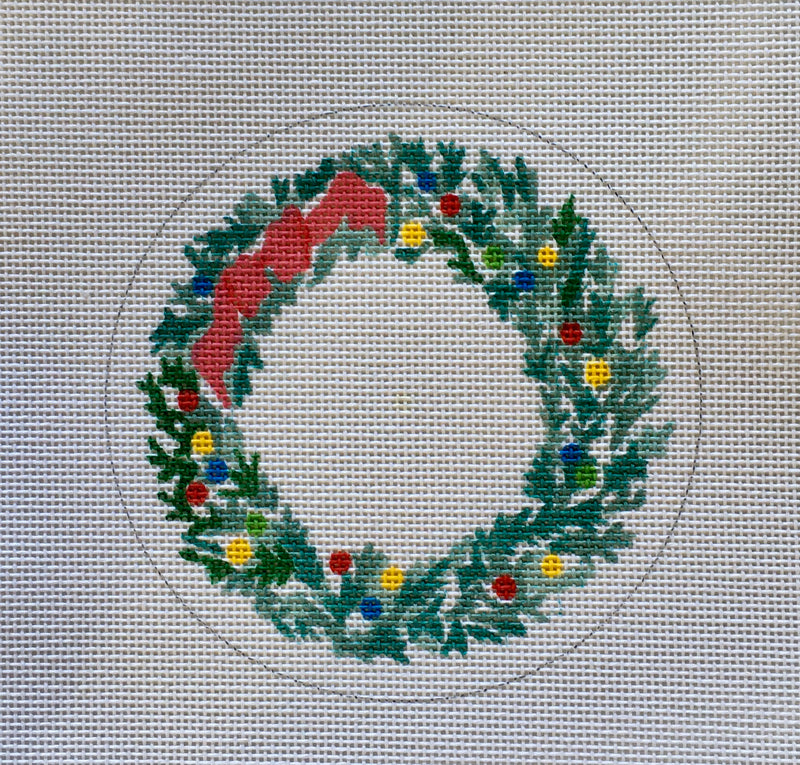 Lit Christmas Wreath