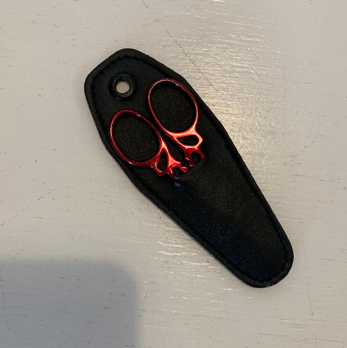 Scissors - Red Filigree 3.5"