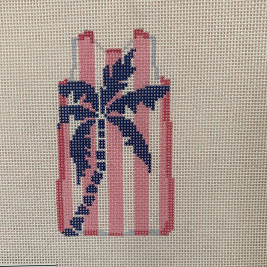 Palm Tree Stencil/Pink Mini Shift
