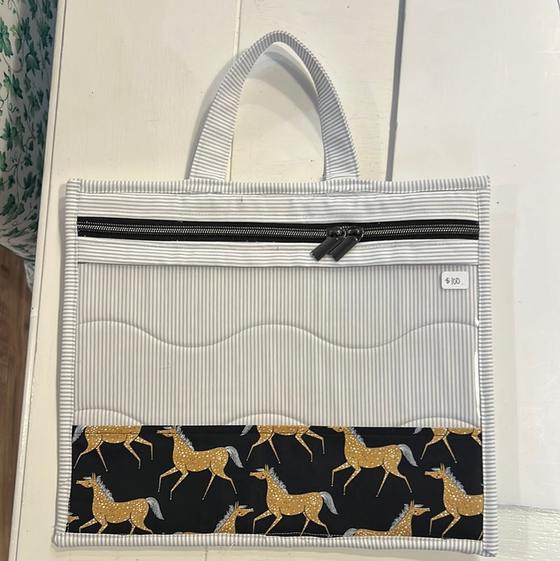 Hand quilted project bags