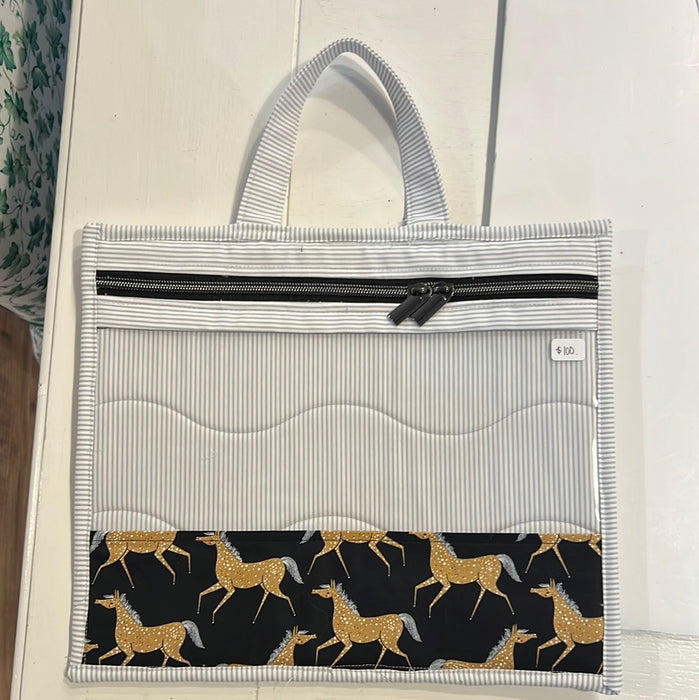 Hand quilted project bags