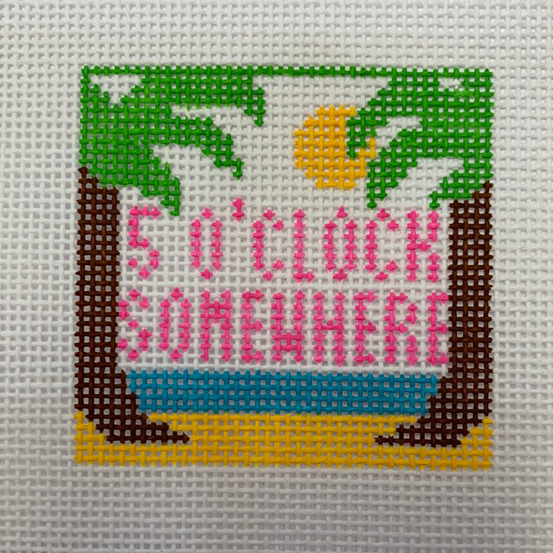 Mini Coozie Insert - It's 5 O'Clock Somewhere