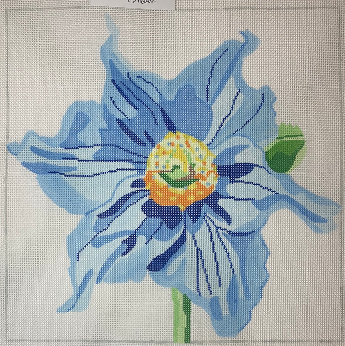 14" Simple Flowers - Blue Poppy