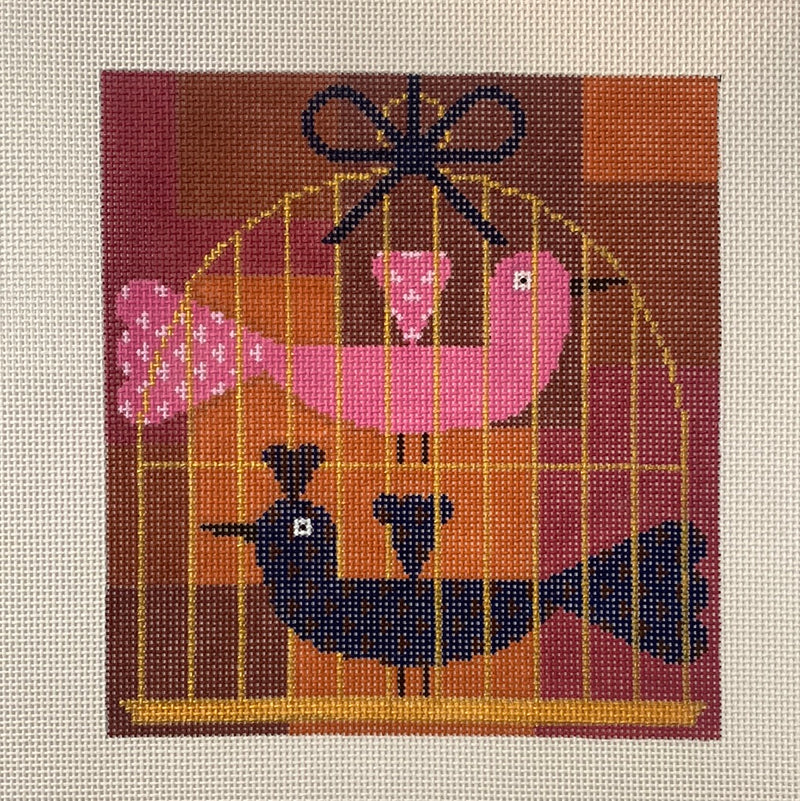 Lovebirds Pair - Red