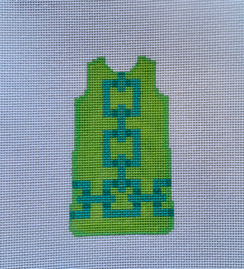 Square Link Aqua Lilly dress