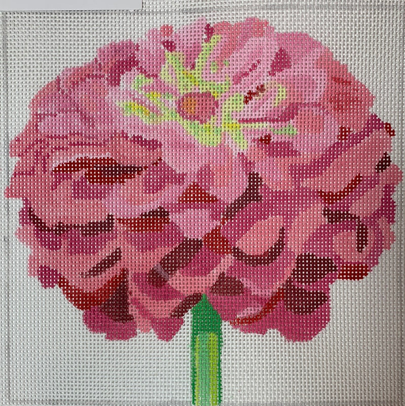 8" Simple Flowers - Pink Zinnia