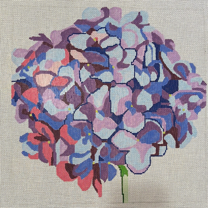 14" Simple Flowers - Blue Hydrangea