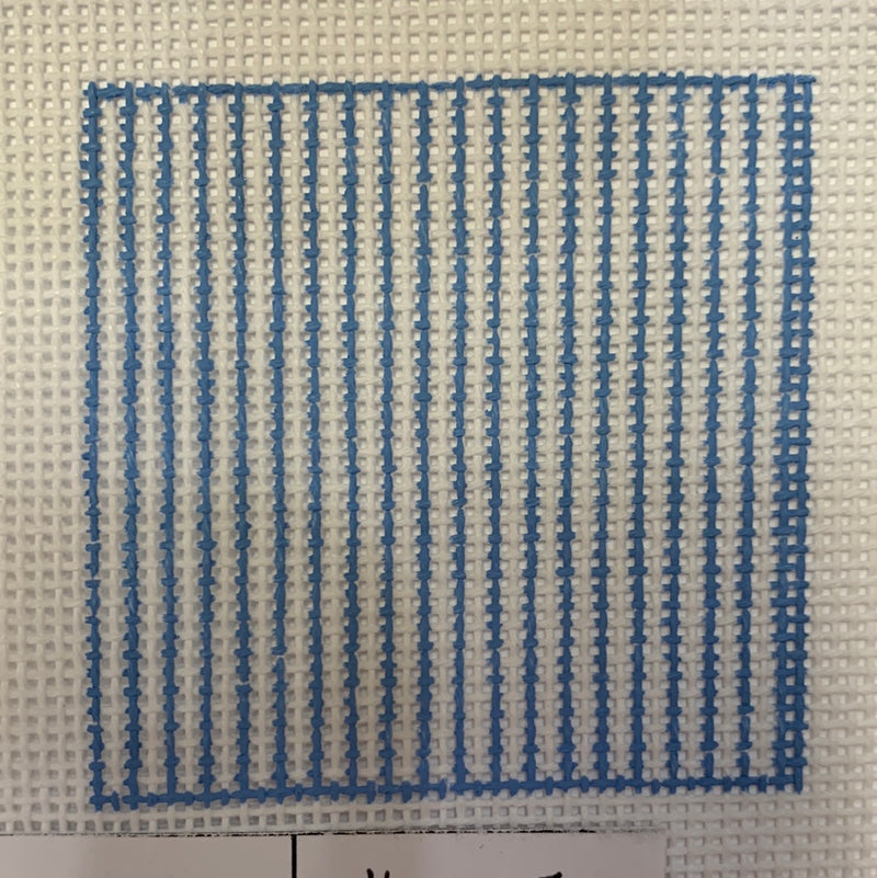 Coozie Insert - Blue Seersucker