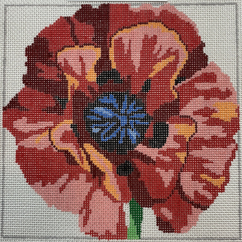 8" Simple Flowers - Poppy