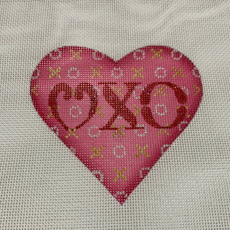Valentine Mini Heart – Love XO – pinks, red, silver & gold