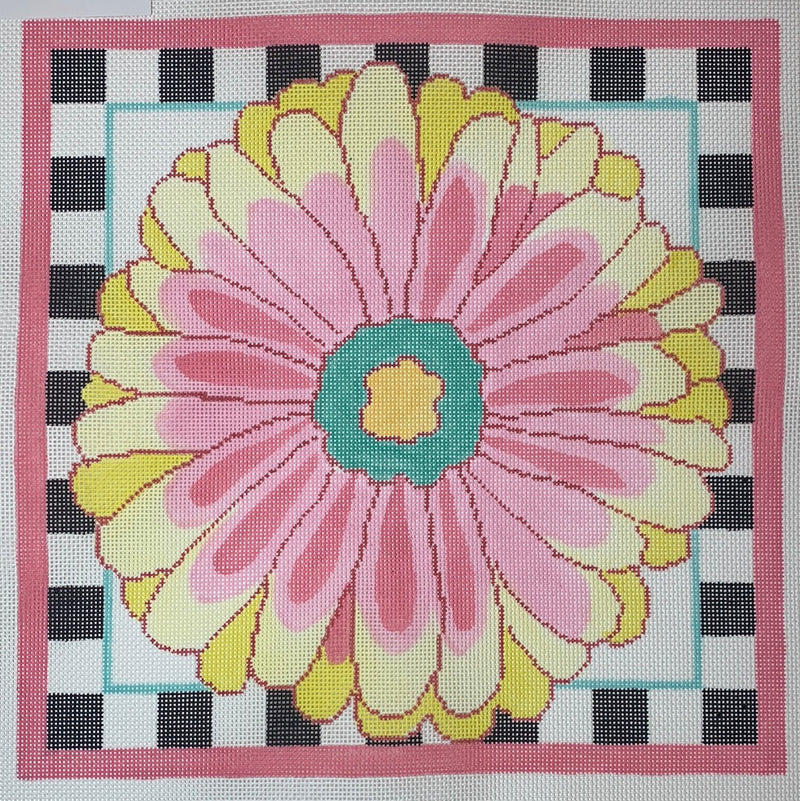 Bold Yellow & Pink Daisy