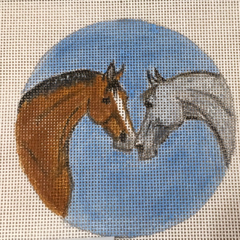 Two Horses - Bay and Gray