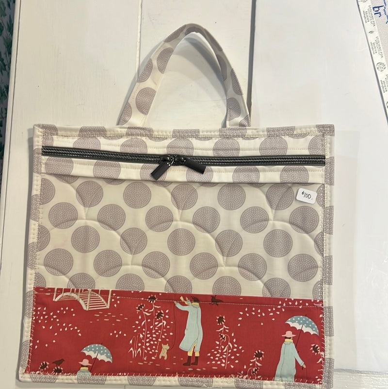 Hand quilted project bags