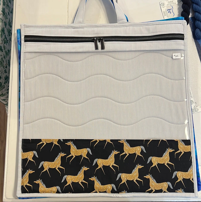 Hand quilted project bags