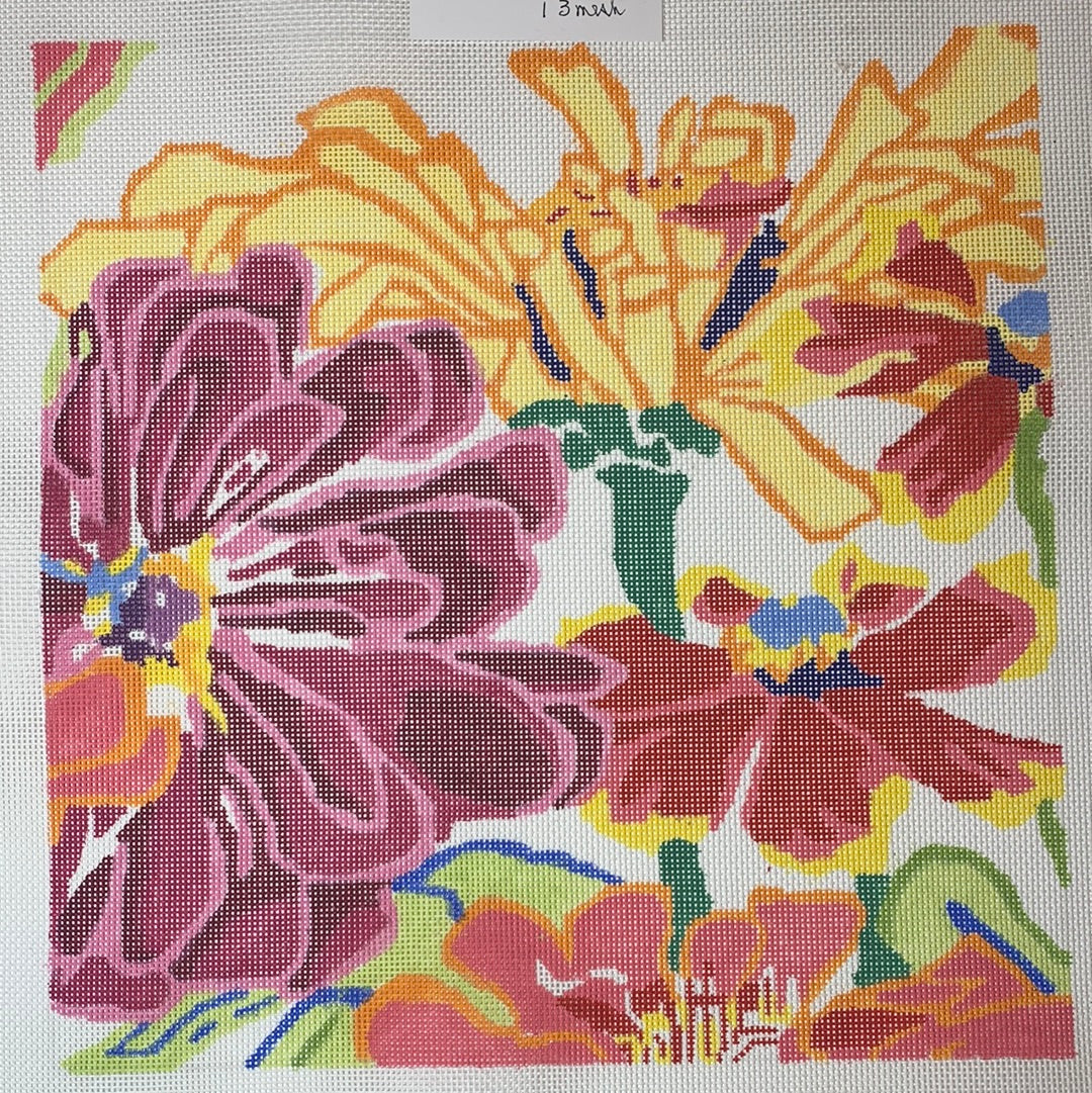 Zinnia Dazzle 2 — Stitching Fox