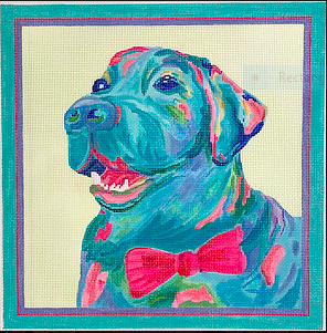 Megan Carn – Blue Lab with Hot Pink Bowtie