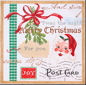 Christmas Collage #1 – w/ Santa & Mistletoe