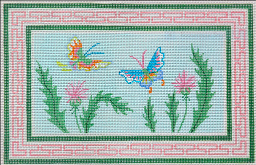 Sm. Chinese Butterflies & Thistle w/ Everlasting Border