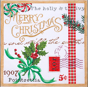 Christmas Collage #2 – w/ Holly & Peppermints