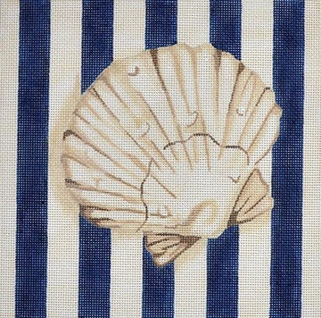 Scallop Shell Square/Stripes