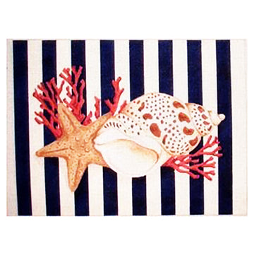 Shell/Starfish Oblong/Stripes