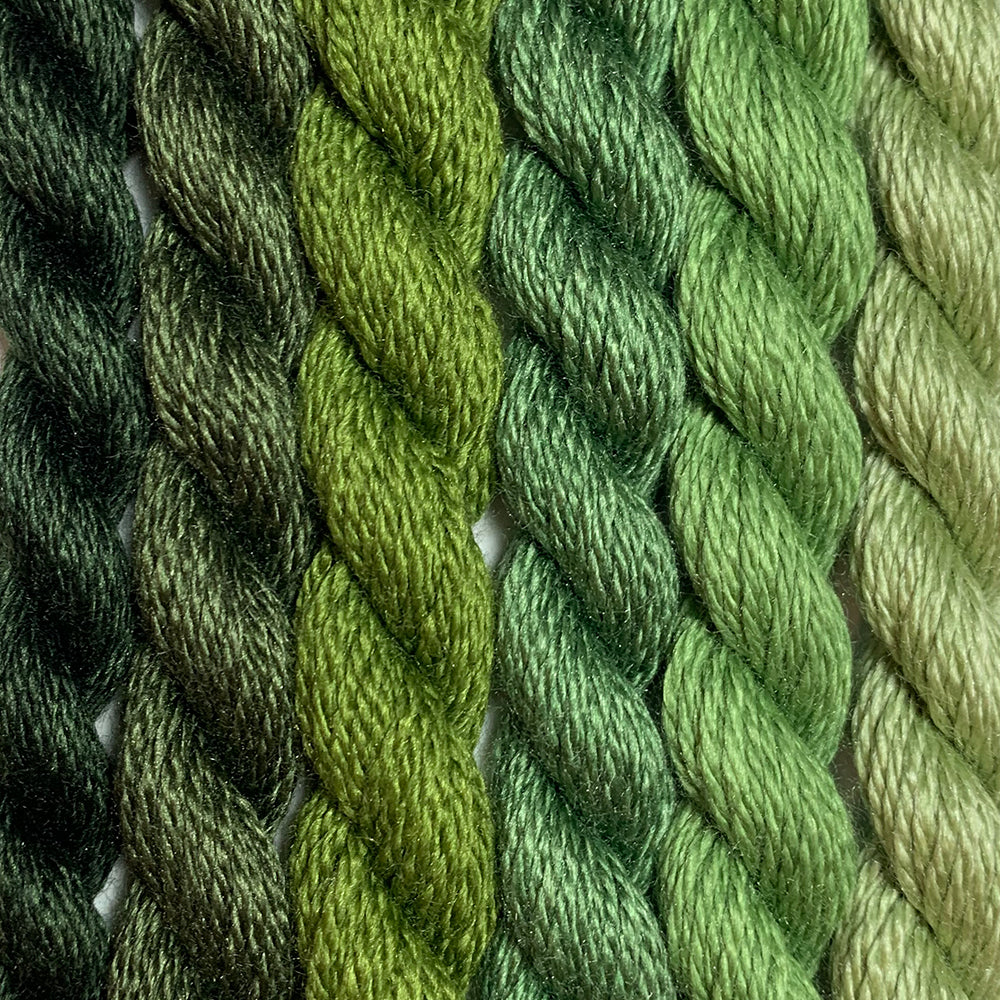 Silk & Ivory - Greens — Stitching Fox